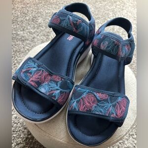 Ryka Navy Floral Sneakers